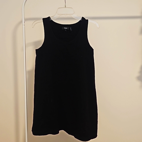THEORY Virgin Wool Mini Black Dress - Picture 1 of 5